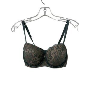 Victoria’s Secret Lined Demi Double Dream Angels Lace Bra Size 32DD